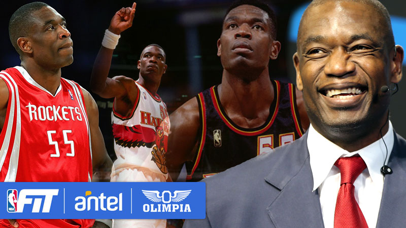 Dikembe Mutombo en la clinica nba fit olimpia