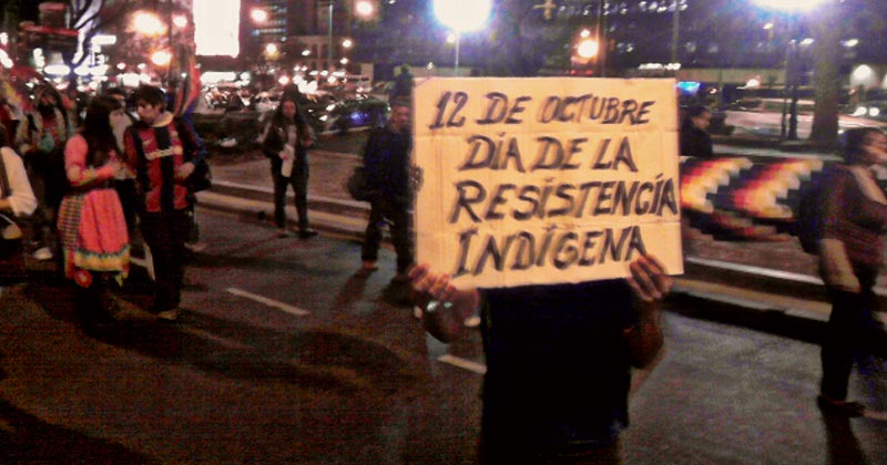 resistencia indigena marcha