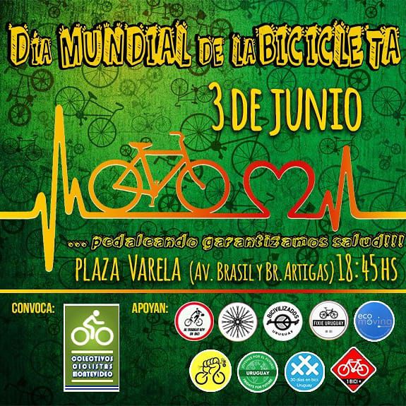 afiche dia mundial de la bicicleta