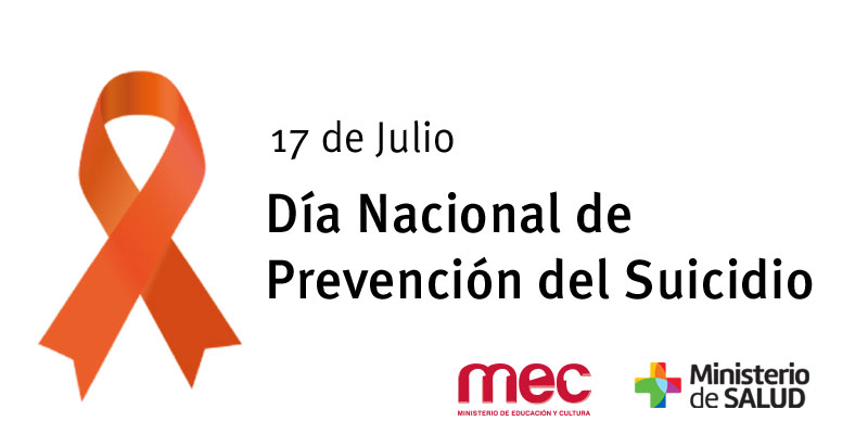 17 de julio dia nacional de prevencion del suicidio en Uruguay - lazo naranja