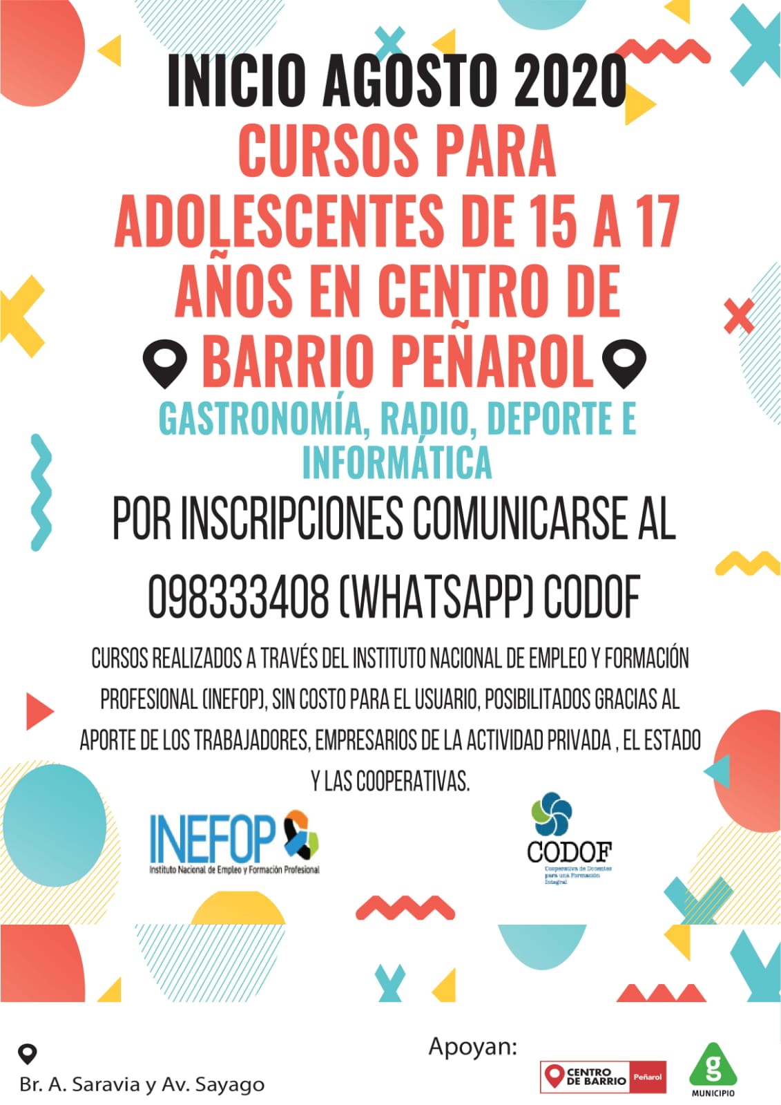 afiche cursos CBP 2020