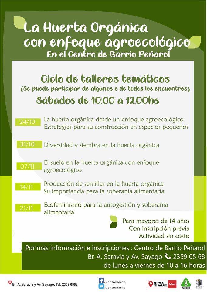 afiche huerta organica CBP