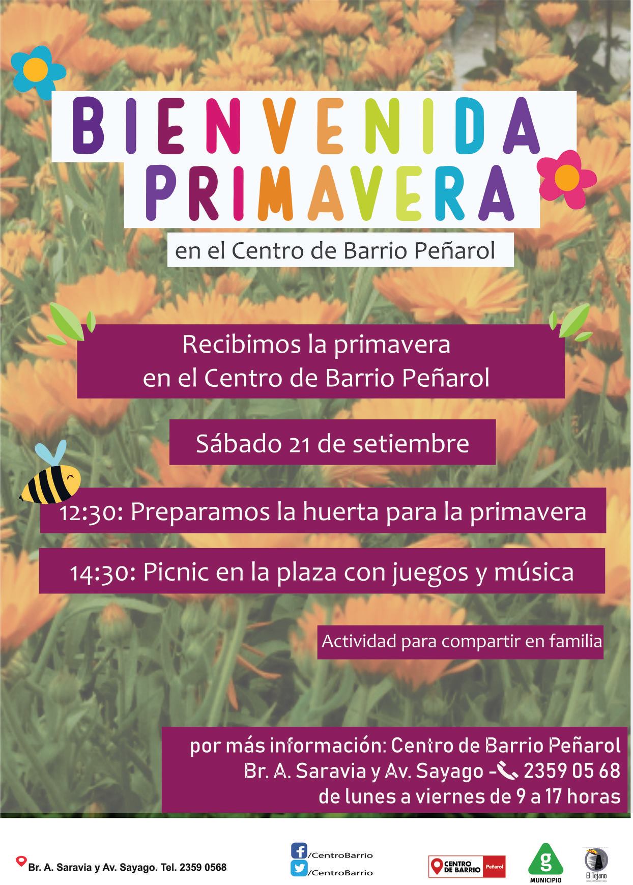 Fiesta de la primavera CBP afiche