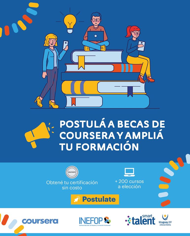 afiche coursera becas