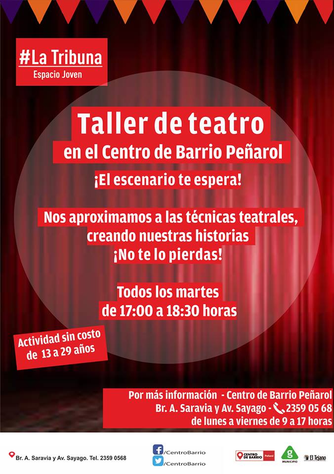 afiche curso de teatro