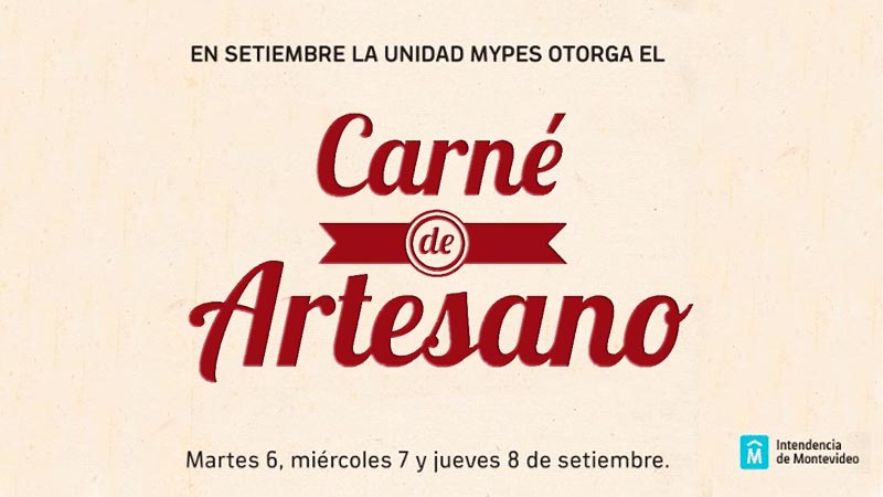 afiche de carne de artesano