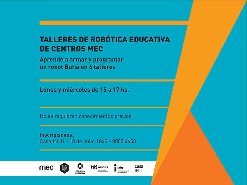 afiche de taller de robotica