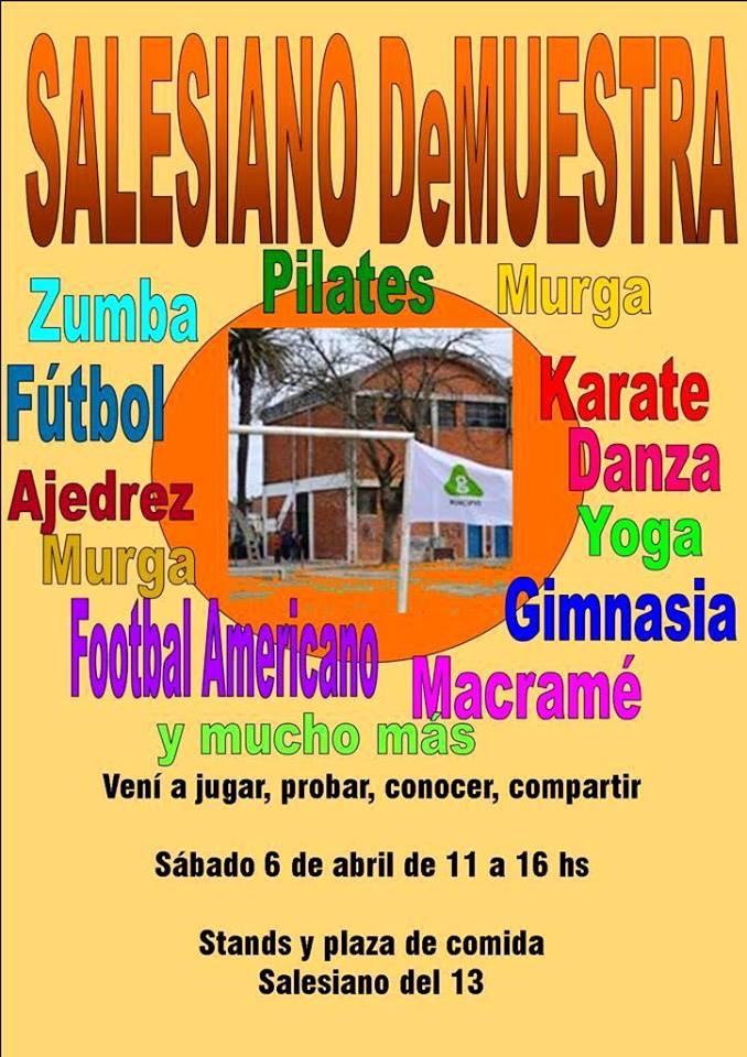 afiche salesiano de muestra