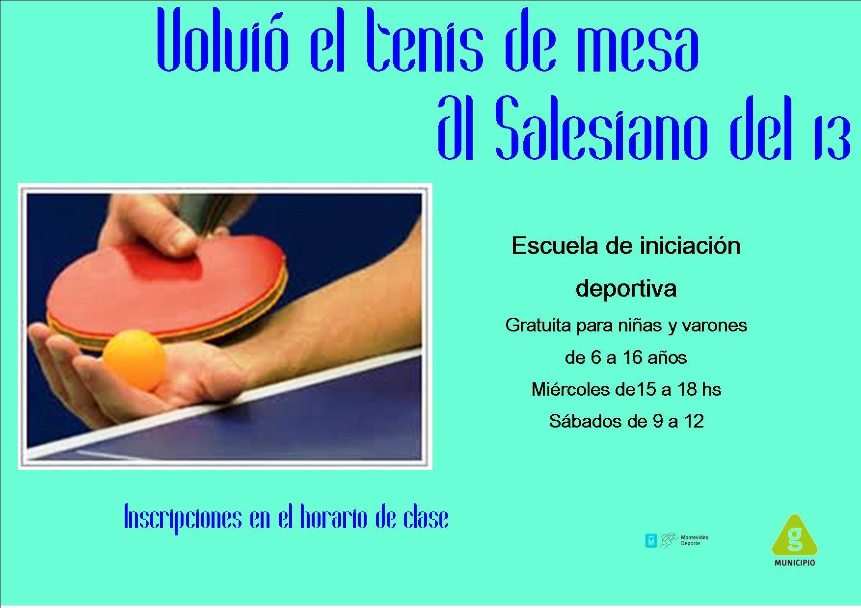 afiche tenis de mesa