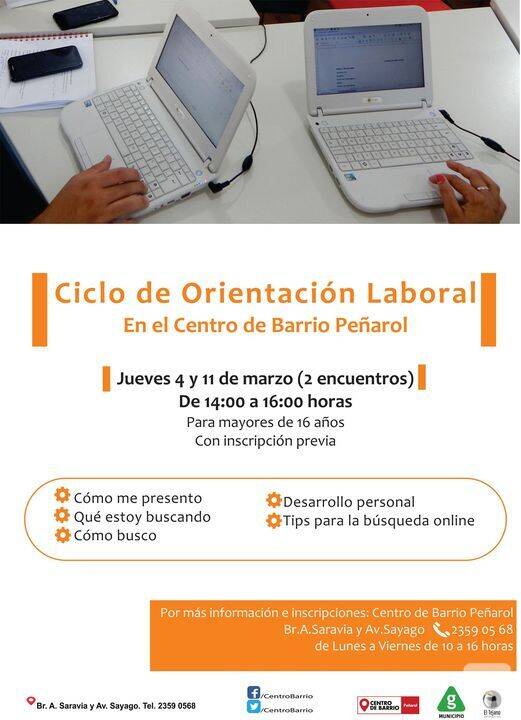 ciclo de orientacion laboral afiche