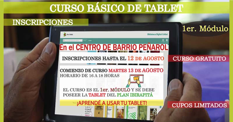 curso de tablet en el CBP