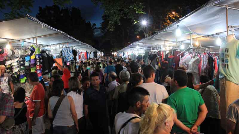 ferias nocturnas por las fiestas