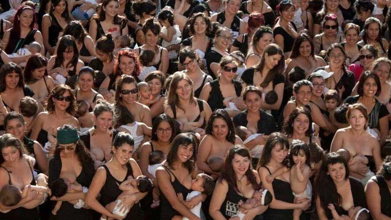 foto de tetada masiva