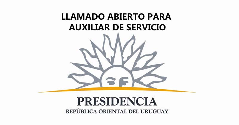 llamado de axililiar de servicio presidencia